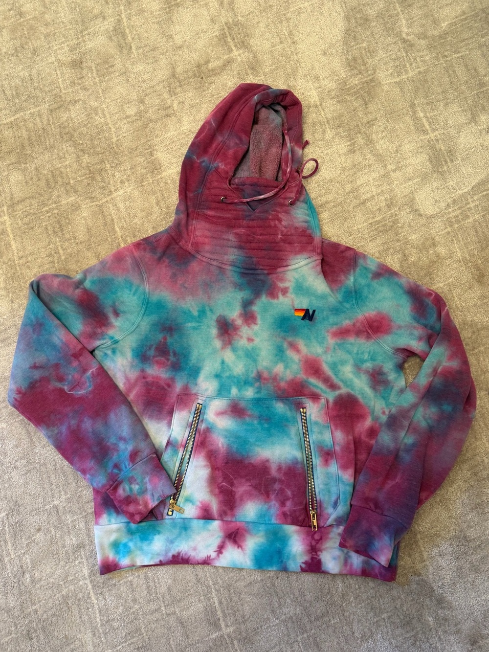 Aviator Nation Tie-Dye Hoodie – Size S – Like New
